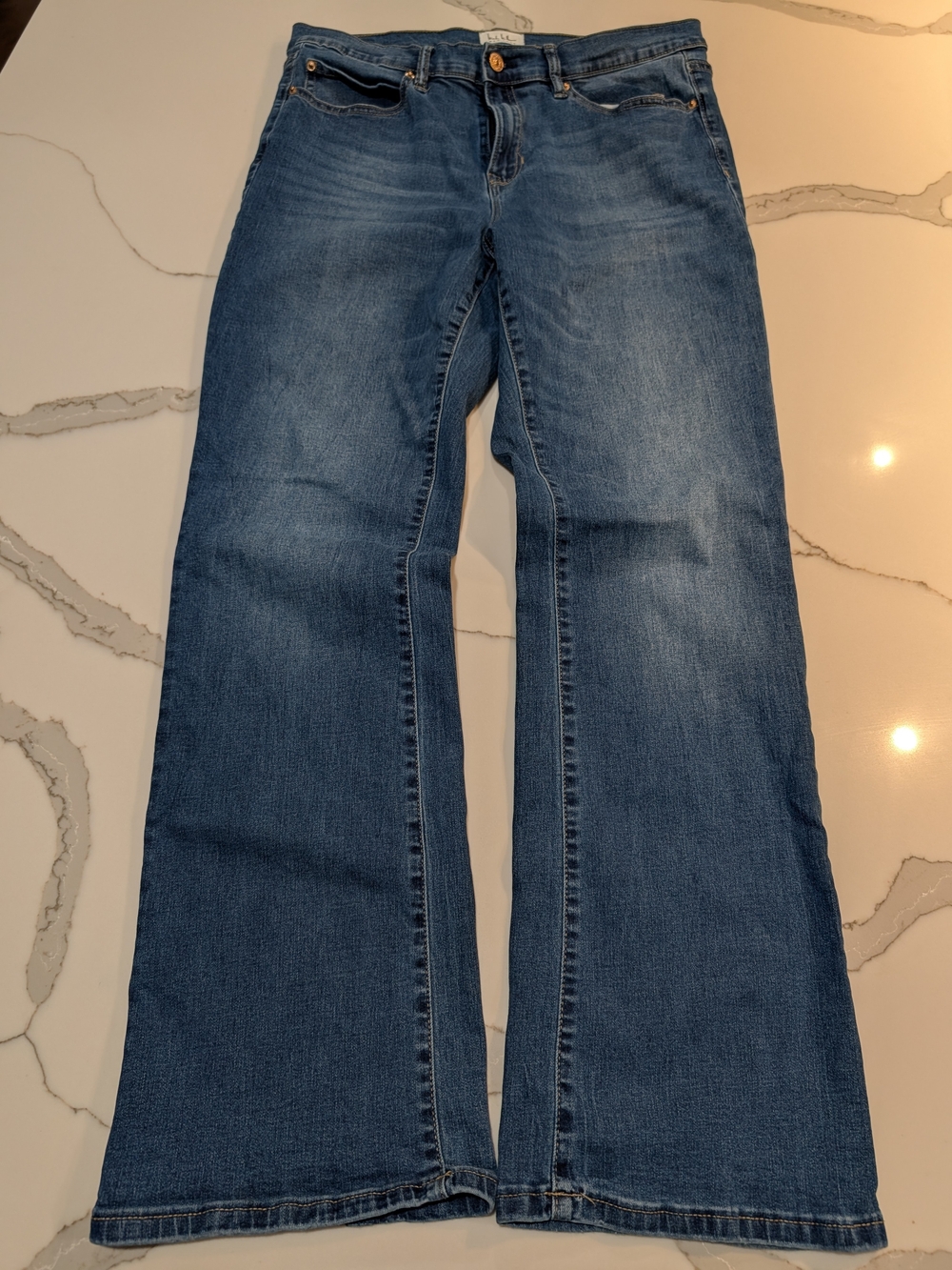 Nicole Miller Soho Women's Wide Leg Blue Jeans